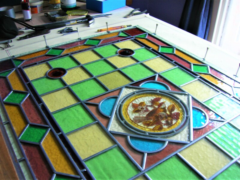 Stained glass repairs and restoration service in the Bristol area